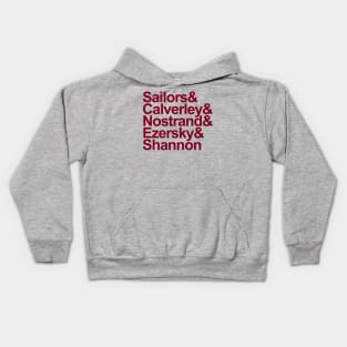 1947-48 Providence Steamrollers List, Burgundy Kids Hoodie